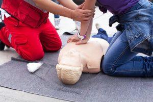 Workplace first aid certification training session