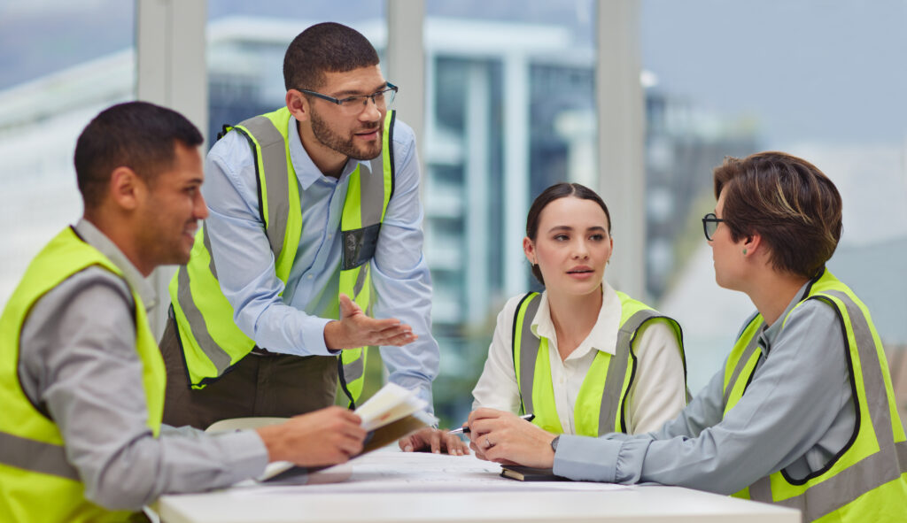 construction-project-management-people-meeting-office-planning-development-building-civil-engineering-strategy-contractor-team-table-brainstorming-ideas-together