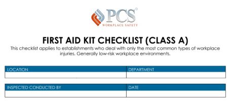 first aid checklist class a